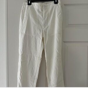 J. Crew White Cargo Pants